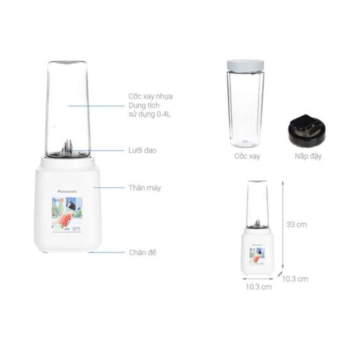 Máy xay sinh tố Panasonic MX-XP103WRA 7 Kích thước máy xay sinh tố Panasonic MX-XP103WRA