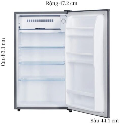 Tủ Lạnh 1 cánh mini 90 Lít Funiki FR-91CD 7 Kích thước tủ Lạnh 1 cánh mini 90 Lít Funiki FR-91CD