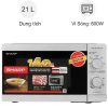 Lò vi sóng Sharp R-211TV-SL 21 Lít 2 Lò vi sóng Sharp R-211TV-SL 21 Lít