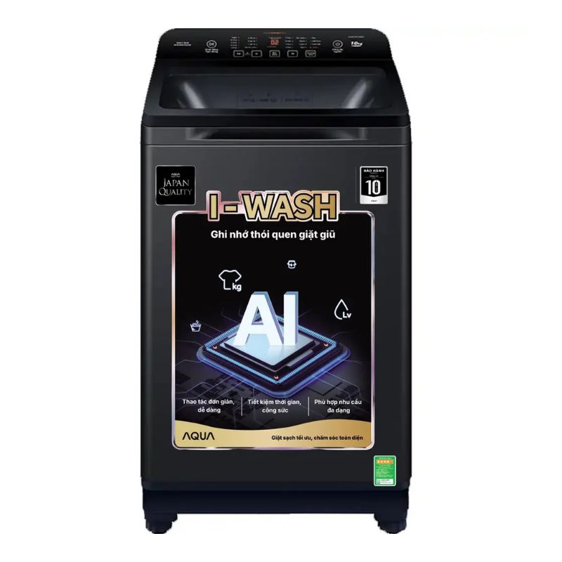 Máy Giặt Aqua 10 Kg AQW-FR100GT.BK cửa trên 3 Máy Giặt Aqua 10 Kg AQW-FR100GT.BK cửa trên