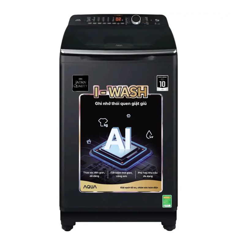 Máy Giặt Aqua 12 Kg AQW-FR120HT.BK cửa trên 3 Máy Giặt Aqua 12 Kg AQW-FR120HT.BK cửa trên