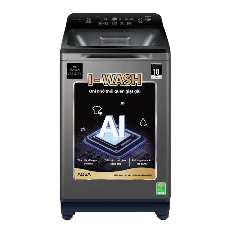 Máy Giặt Aqua 9 Kg AQW-FR90GT.S cửa trên 3 Máy Giặt Aqua 9 Kg AQW-FR90GT.S cửa trên