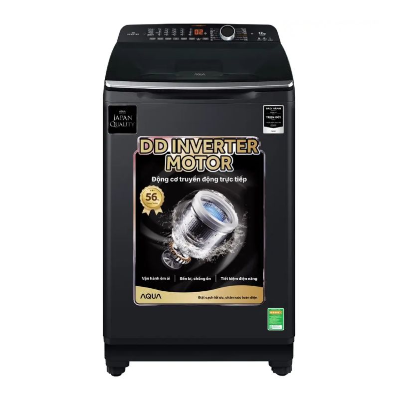 Máy Giặt Aqua Inverter 12 Kg AQW-DR120HT.BK cửa trên 3 Máy Giặt Aqua Inverter 12 Kg AQW-DR120HT.BK cửa trên