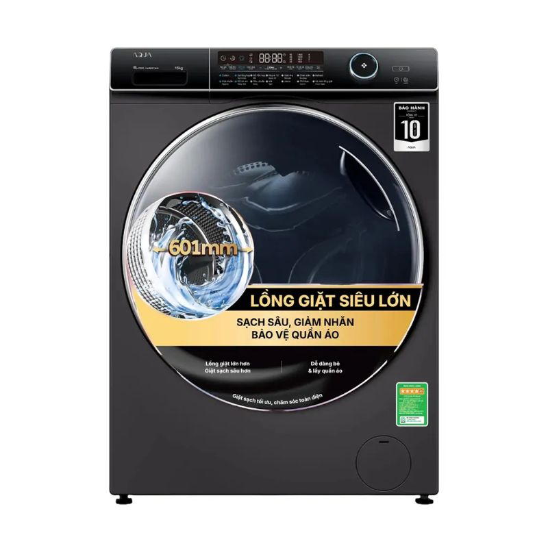 Máy Giặt Aqua Inverter 15 Kg AQD-A1500H.PS cửa trước 3 Máy Giặt Aqua Inverter 15 Kg AQD-A1500H.PS cửa trước
