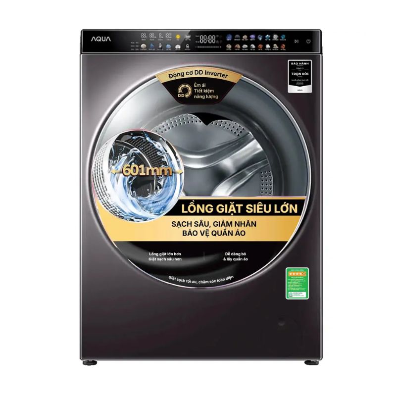 Máy Giặt Sấy Aqua Inverter Giặt 15 Kg - Sấy 10 Kg AQD-DH1500G.PP 3 Máy Giặt Sấy Aqua Inverter Giặt 15 Kg - Sấy 10 Kg AQD-DH1500G.PP