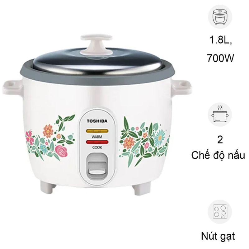 Nồi cơm điện Toshiba RC-18MH1PV(F) 3 Nồi cơm điện Toshiba RC-18MH1PV(F)