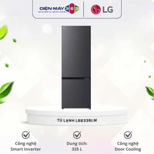 Tủ Lạnh 2 cánh Inverter 335 Lít LG LBB33BLM
