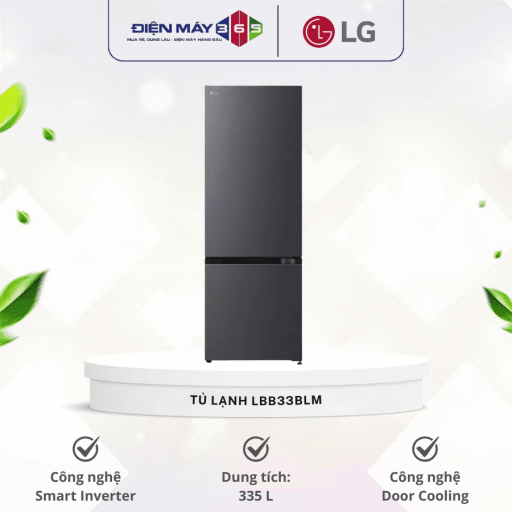 Tủ Lạnh 2 cánh Inverter 335 Lít LG LBB33BLM 10 tu lanh 2 canh inverter 335 lit lg lbb33blm optimized