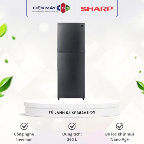 Tủ Lạnh 2 cánh Inverter 360 Lít Sharp SJ-XP382AE-DS