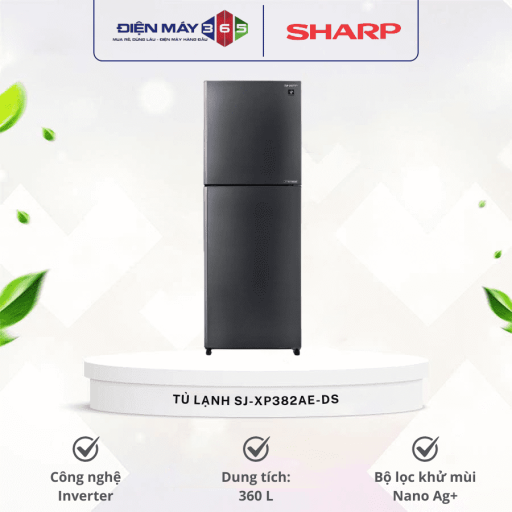 tu lanh 2 canh inverter 360 lit sharp sj xp382ae ds optimized