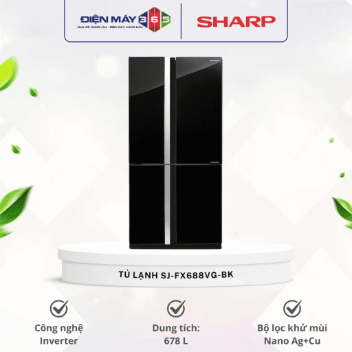 tu lanh 2 canh side by side inverter 678 lit sharp sj fx688vg bk optimized
