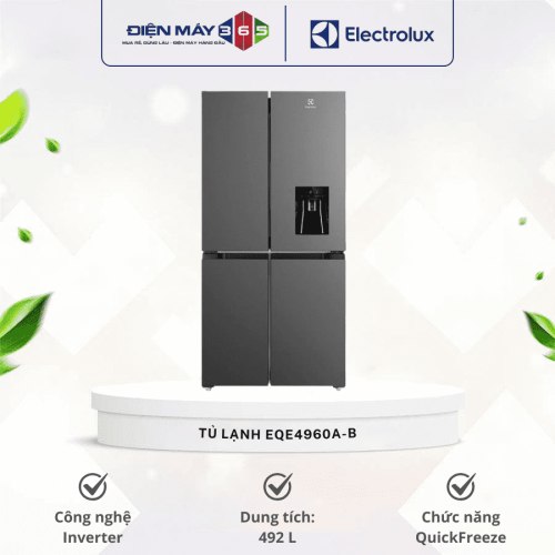 Tủ Lạnh 4 cánh Multi Doors Inverter 492 Lít Electrolux EQE4960A-B