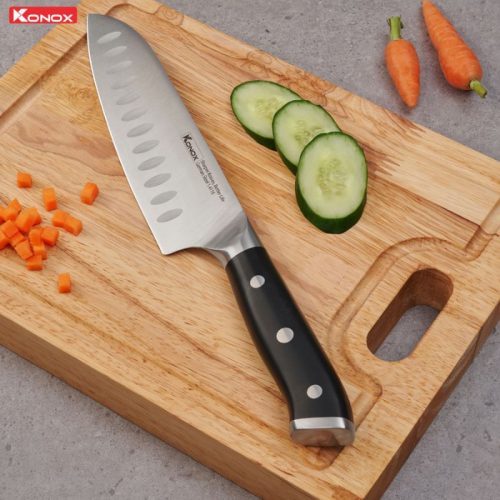 Dao đa năng thép Đức Konox Emmitt Series 7″ Santoku 7 Ảnh dao đa năng thép Đức Konox Emmitt Series 7″ Santoku