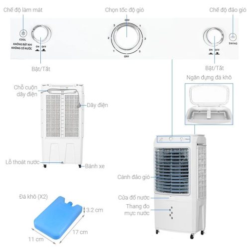 Máy làm mát không khí Kangaroo KG50F88 7 Ảnh máy làm mát không khí Kangaroo KG50F88
