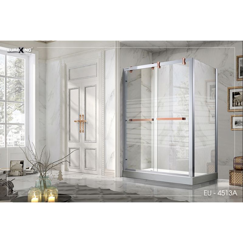 Phòng tắm vách kính EuroKing EU-4513A 900mm 4 Ảnh phòng tắm vách kính EuroKing EU-4513A 900mm