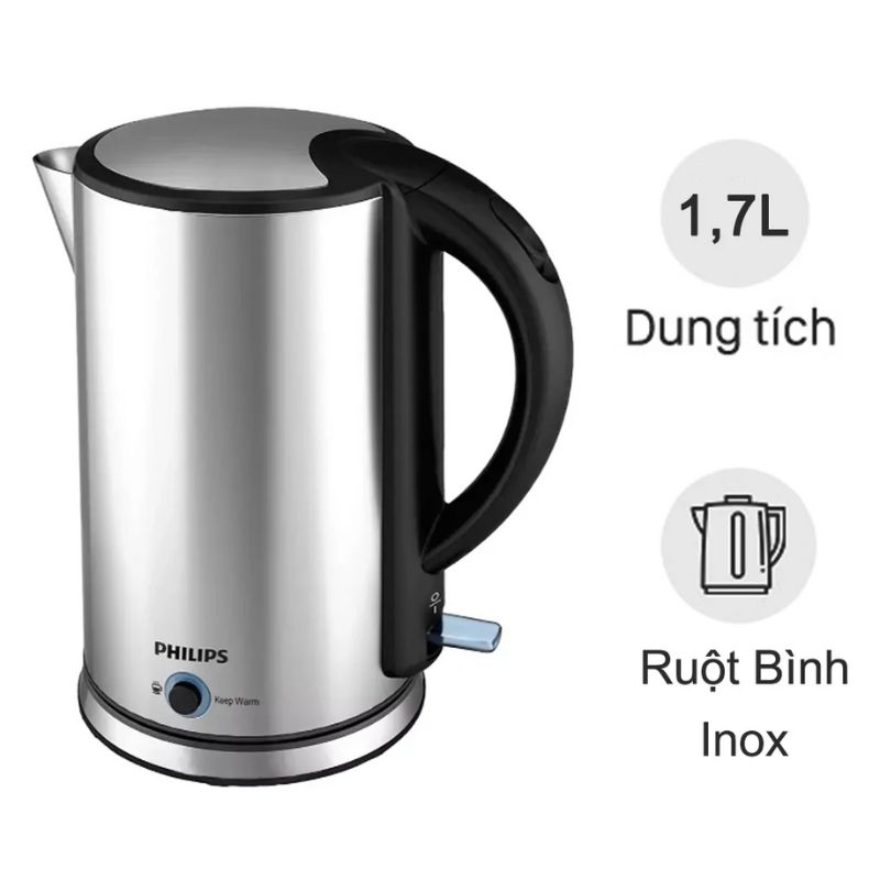 Bình đun siêu tốc 1.7 lít Philips HD9316 3 Bình đun siêu tốc 1.7 lít Philips HD9316