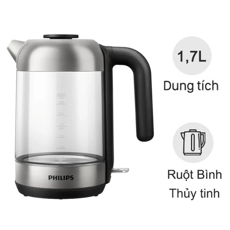 Bình đun siêu tốc 1.7 lít Philips HD9339/80 3 Bình đun siêu tốc 1.7 lít Philips HD9339/80
