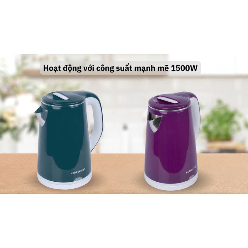 Ấm đun nước siêu tốc PERFECT PF-B3 4 Công suất ấm đun nước siêu tốc PERFECT PF-B3
