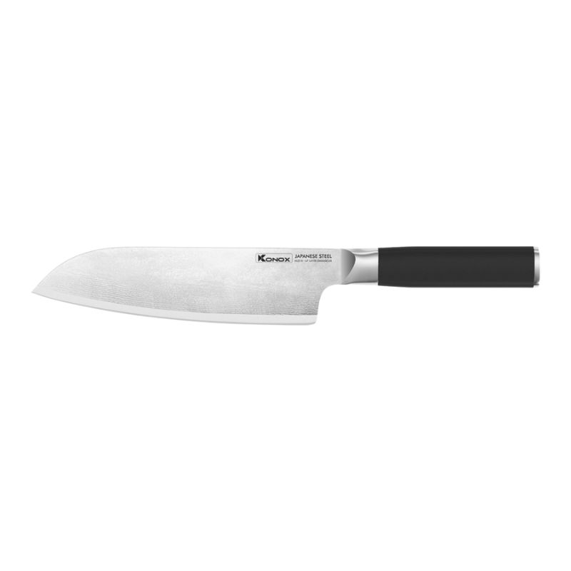 Dao đa năng thép Nhật Konox Damascus Eiko Series 7″ Santoku 3 Dao đa năng thép Nhật Konox Damascus Eiko Series 7″ Santoku