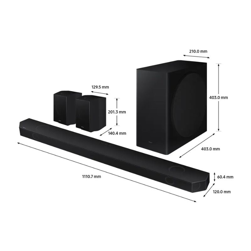 Loa Thanh Samsung HW-Q930B 4 Kích thước Loa Thanh Samsung HW-Q930B