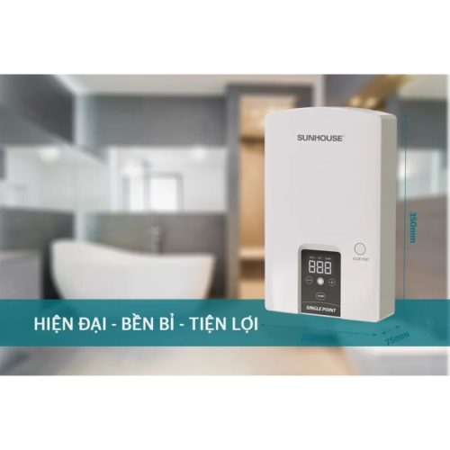 Máy nước nóng Sunhouse SHA-9453EP 4500W 7 Kích thước máy nước nóng Sunhouse SHA-9453EP 4500W