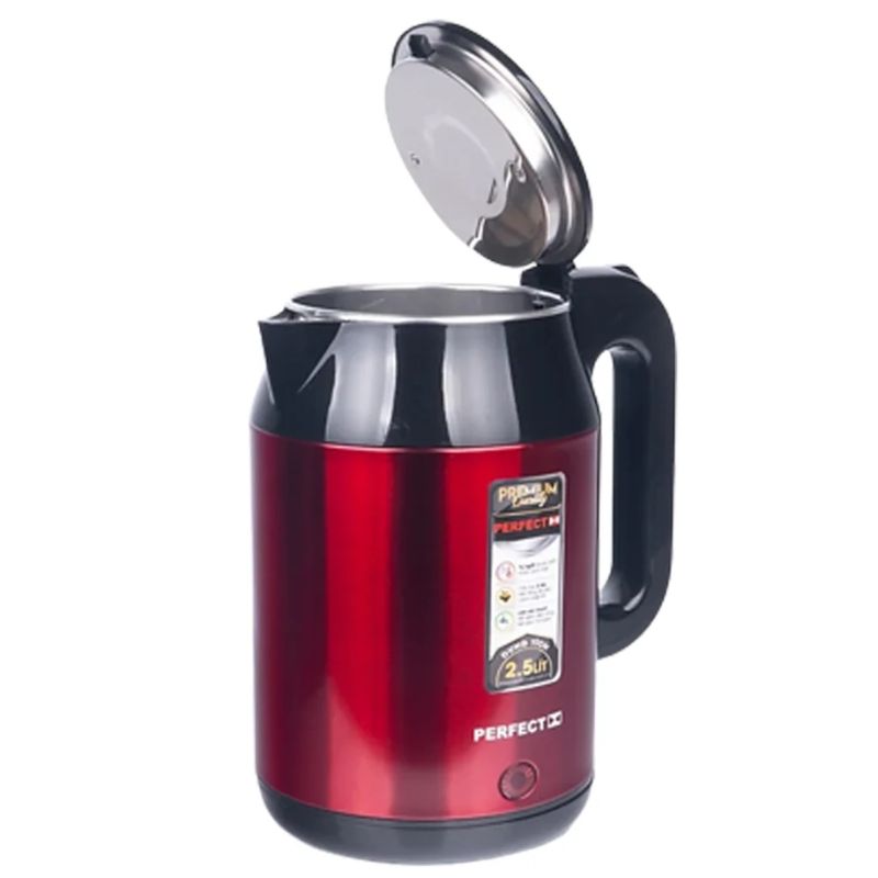 Ấm đun nước siêu tốc Perfect PF-B52 2.5 Lít 6 Nắp ấm đun nước siêu tốc Perfect PF-B52 2.5 Lít