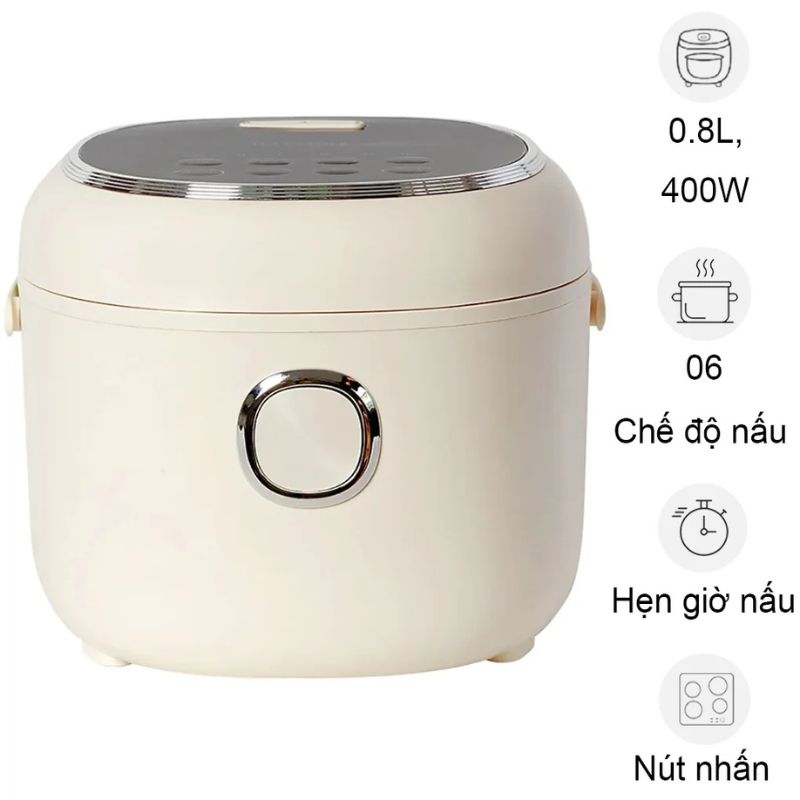 Nồi cơm điện Lock&Lock EJR716IVY 0.8 Lít 2 Nồi cơm điện Lock&Lock EJR716IVY 0.8 Lít