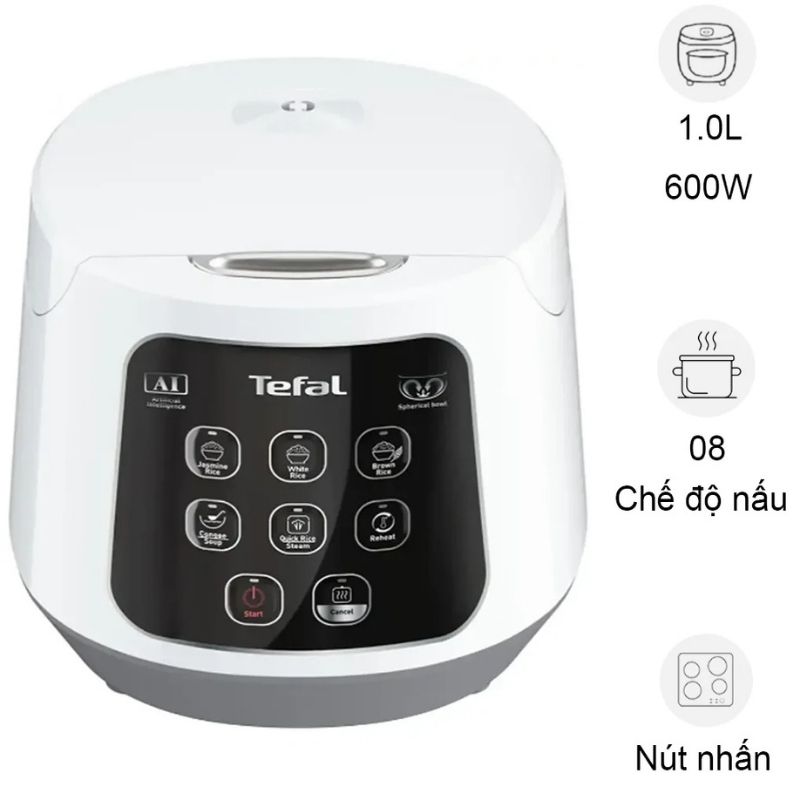 Nồi cơm điện tử Tefal Easy Rice Compact RK730168 1 Lít 3 Nồi cơm điện tử Tefal Easy Rice Compact RK730168 1 Lít