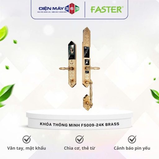 Khoa thong minh Faster FS009 24K BRASS 1
