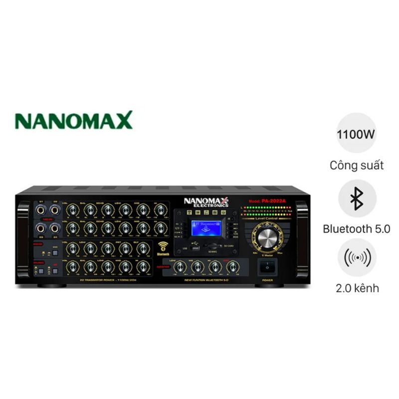 Amply Nanomax PA-2022A CS 1100W 1 Amply Nanomax PA-2022A CS 1100W