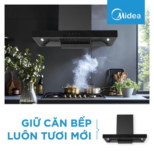 Máy hút mùi Midea MH90B82ET21BG-VN 7 Ảnh thực tế máy hút mùi Midea MH90B82ET21BG-VN