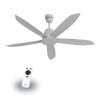 Quạt trần Gcool Copter 05 R VN011402503 Ghi Bạc 2 Quạt trần Gcool Copter 05 R VN011402503 Ghi Bạc