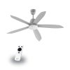 Quạt trần Gcool Copter 05 RL VN011402509 Ghi Bạc 1 Quạt trần Gcool Copter 05 RL VN011402509 Ghi Bạc