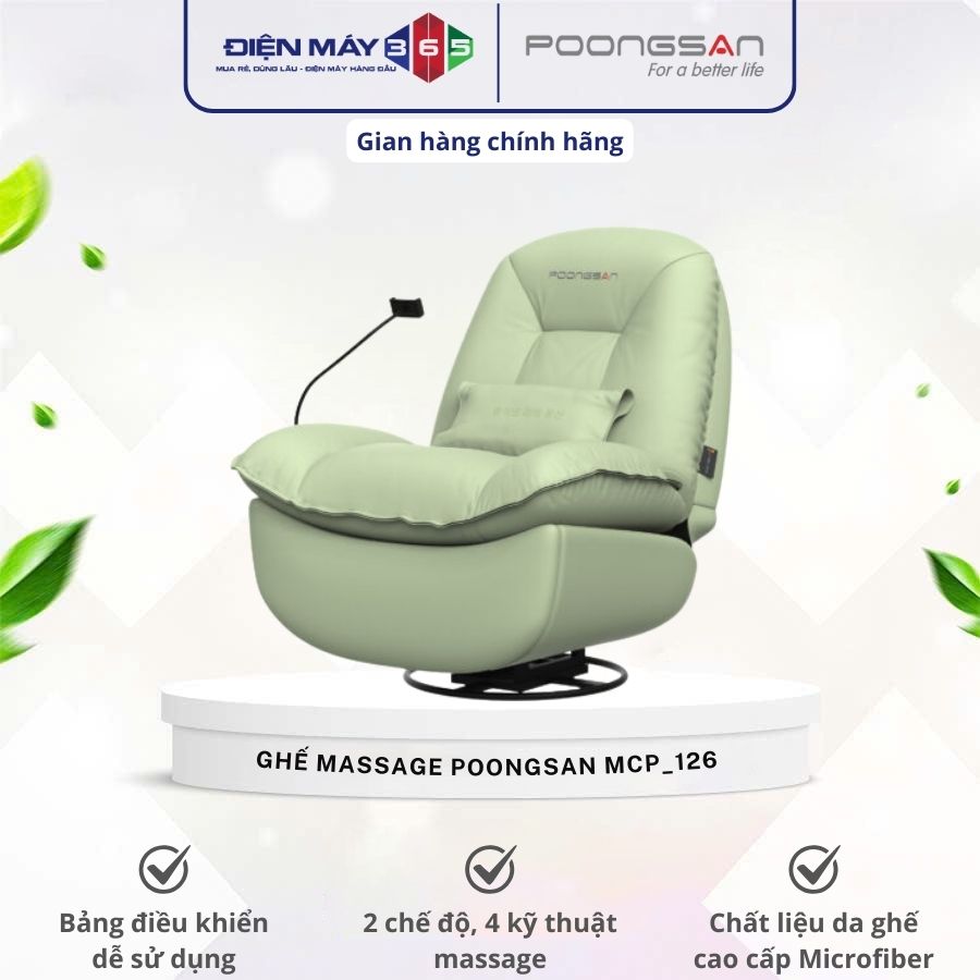 Ghế massage Poongsan MCP-126 3 Ghế massage Poongsan MCP-126