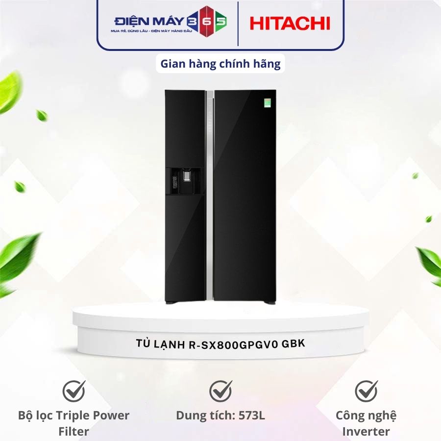 Tủ lạnh Hitachi Inverter 573 lít R-SX800GPGV0 GBK 3 Tủ lạnh Hitachi Inverter 573 lít R-SX800GPGV0 GBK