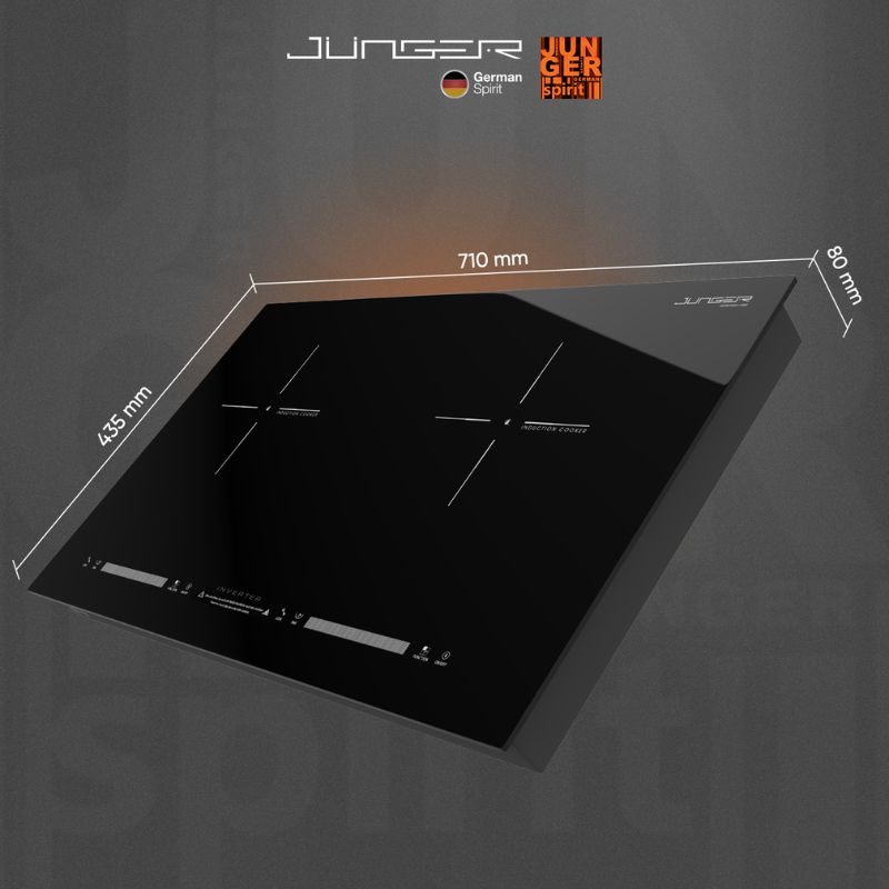 Bếp từ đôi Junger NKD-22+ lắp âm 5 Kích thước bếp từ đôi Junger NKD-22+ lắp âm