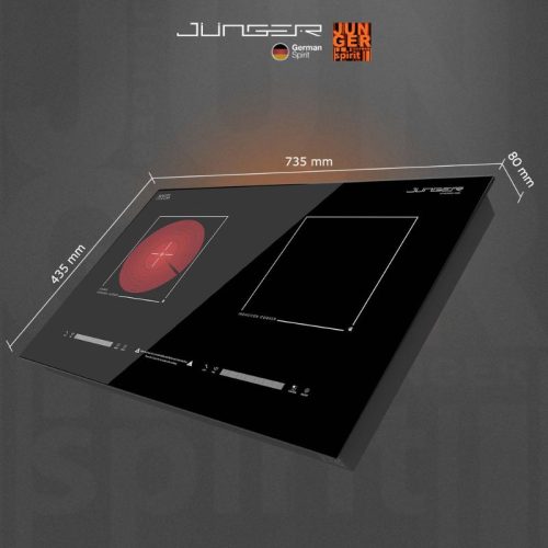 Bếp từ kết hợp hồng ngoại Junger MTD-18 lắp âm 7 Kích thước bếp từ kết hợp hồng ngoại Junger MTD-18 lắp âm