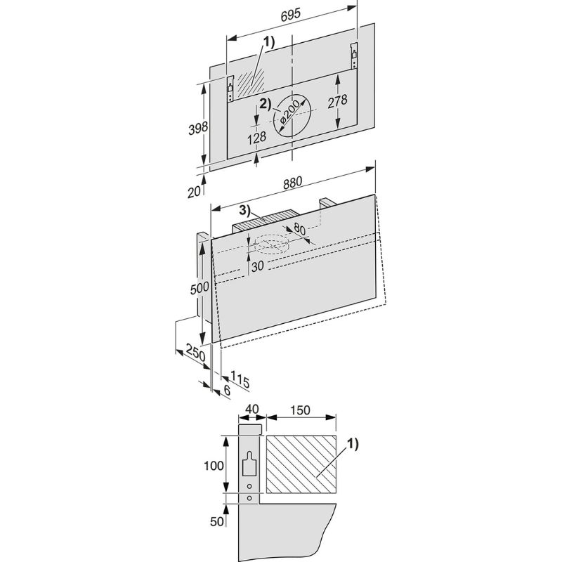 Máy hút mùi treo tường Miele DA 9299 W 5 Máy hút mùi treo tường Miele DA 9299 W - Ảnh 3