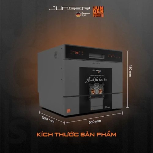 Máy rửa bát mini Junger Model DWJ-063 9 Kích thước máy rửa bát mini Junger Model DWJ-063