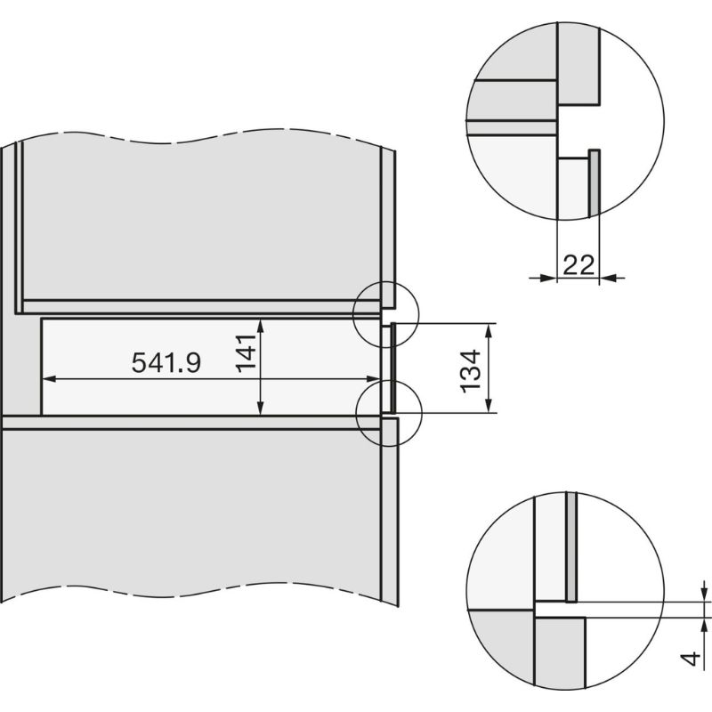 Ngăn hút chân không Miele EVS 7010 GRGR 4 Kích thước ngăn hút chân không Miele EVS 7010 GRGR