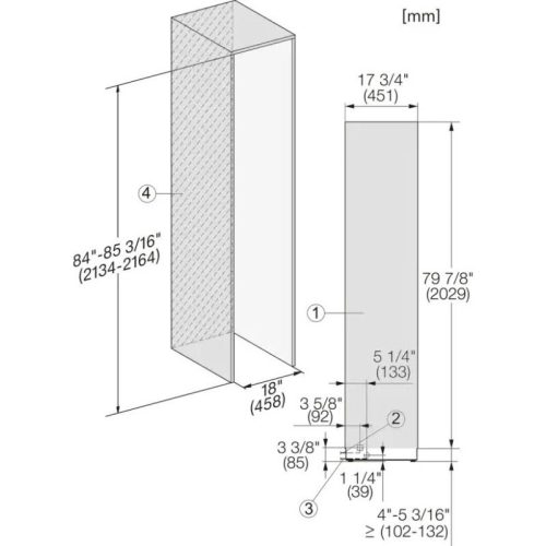 Tủ đông MIELE F2413Vi 7 Kích thước tủ đông MIELE F2413Vi
