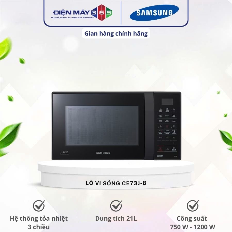 Lò vi sóng Samsung 21 Lít CE73J-B 3 Lò vi sóng Samsung 21 Lít CE73J-B