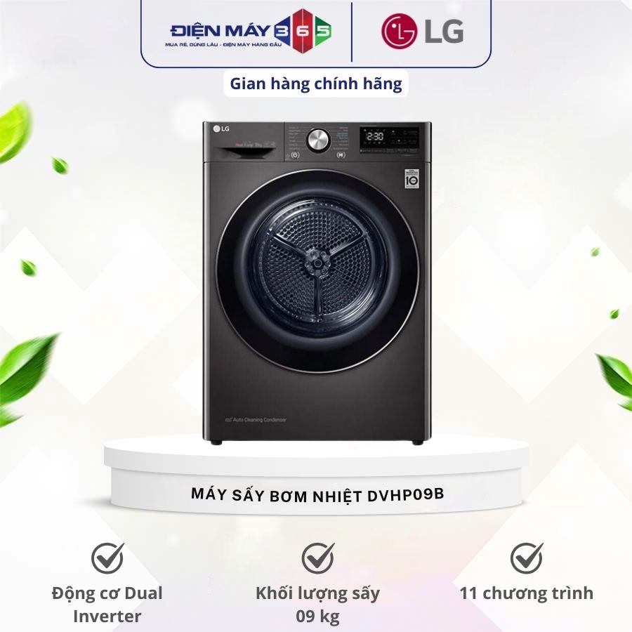 Máy sấy bơm nhiệt LG 9 kg DVHP09B 3 Máy sấy bơm nhiệt LG 9 kg DVHP09B