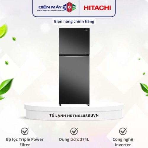 Tủ lạnh Hitachi Inverter 374 lít HRTN6408SUVN