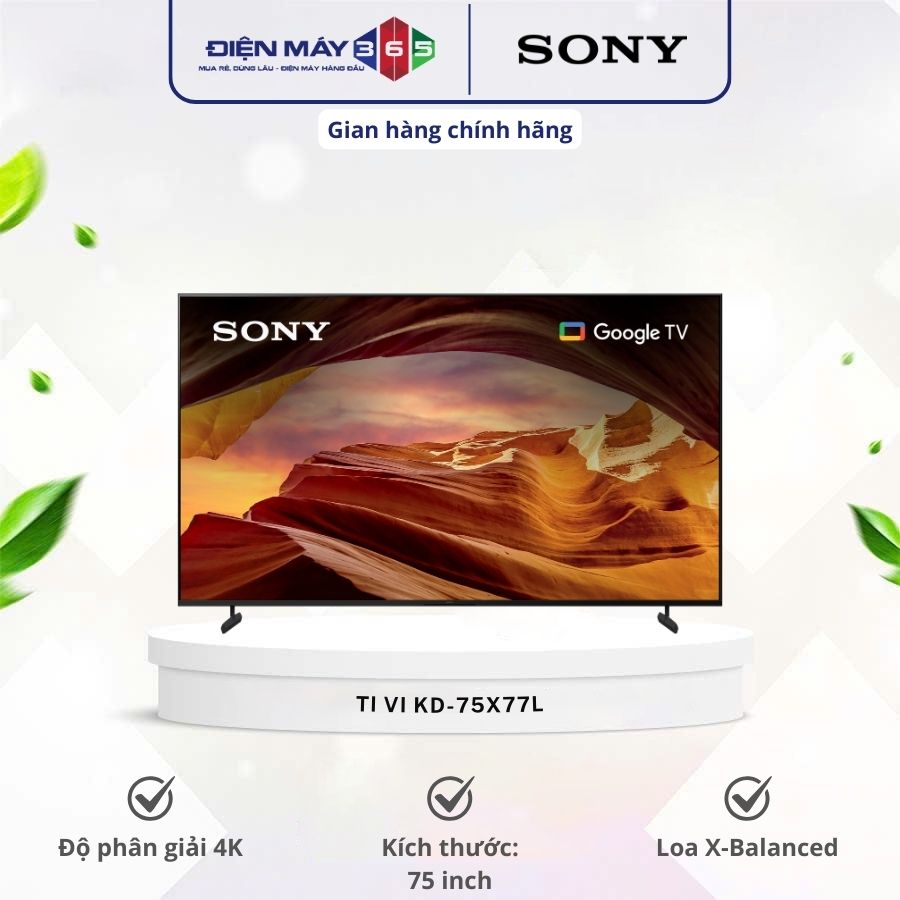 Google Tivi Sony 4K 75 inch KD-75X77L 3 Google Tivi Sony 4K 75 inch KD-75X77L
