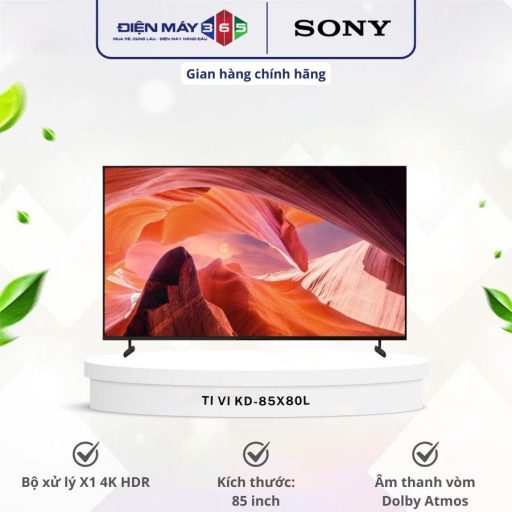 Google Tivi Sony 4K 85 Inch KD-85X80L 12 KD 85X80L