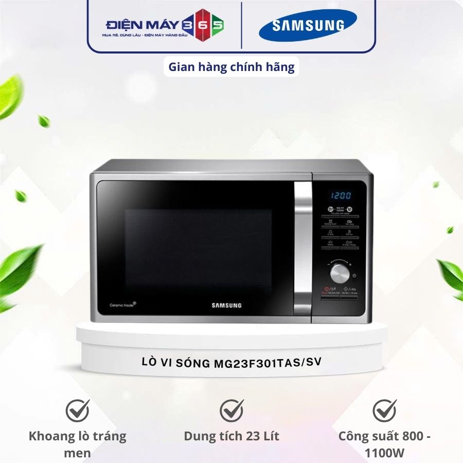 Lò vi sóng Samsung MG23F301TAS/SV 3 Lò vi sóng Samsung MG23F301TAS/SV