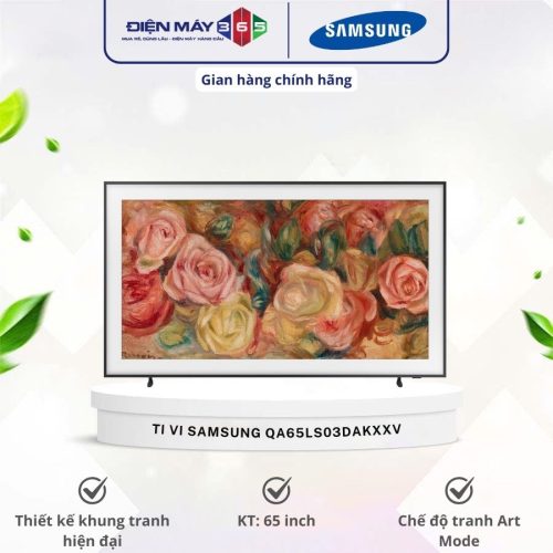 Smart Tivi Khung Tranh The Frame QLED Samsung 4K 65 inch QA65LS03DAKXXV