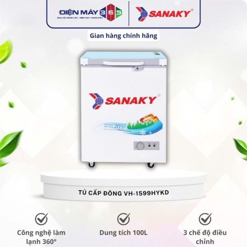 Tủ đông Sanaky VH1599HYKD 150 lít