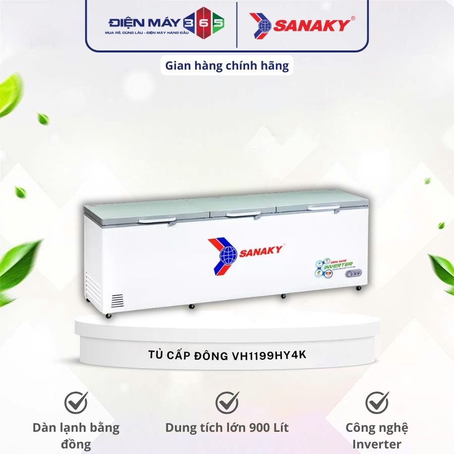 Tủ đông Sanaky VH-1199HY4K 3 Tủ đông Sanaky VH-1199HY4K